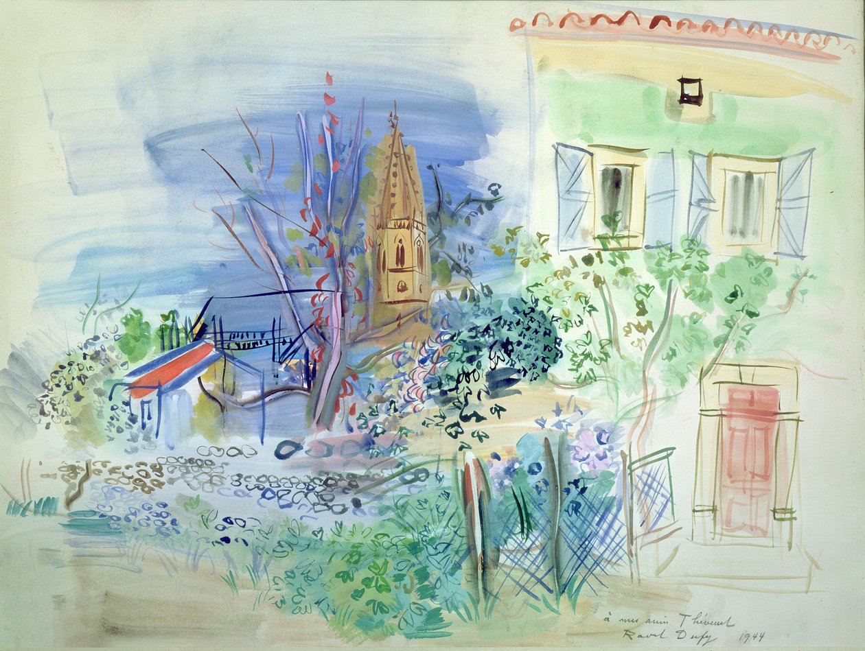 Perpignan látképe alkotó: Raoul Dufy