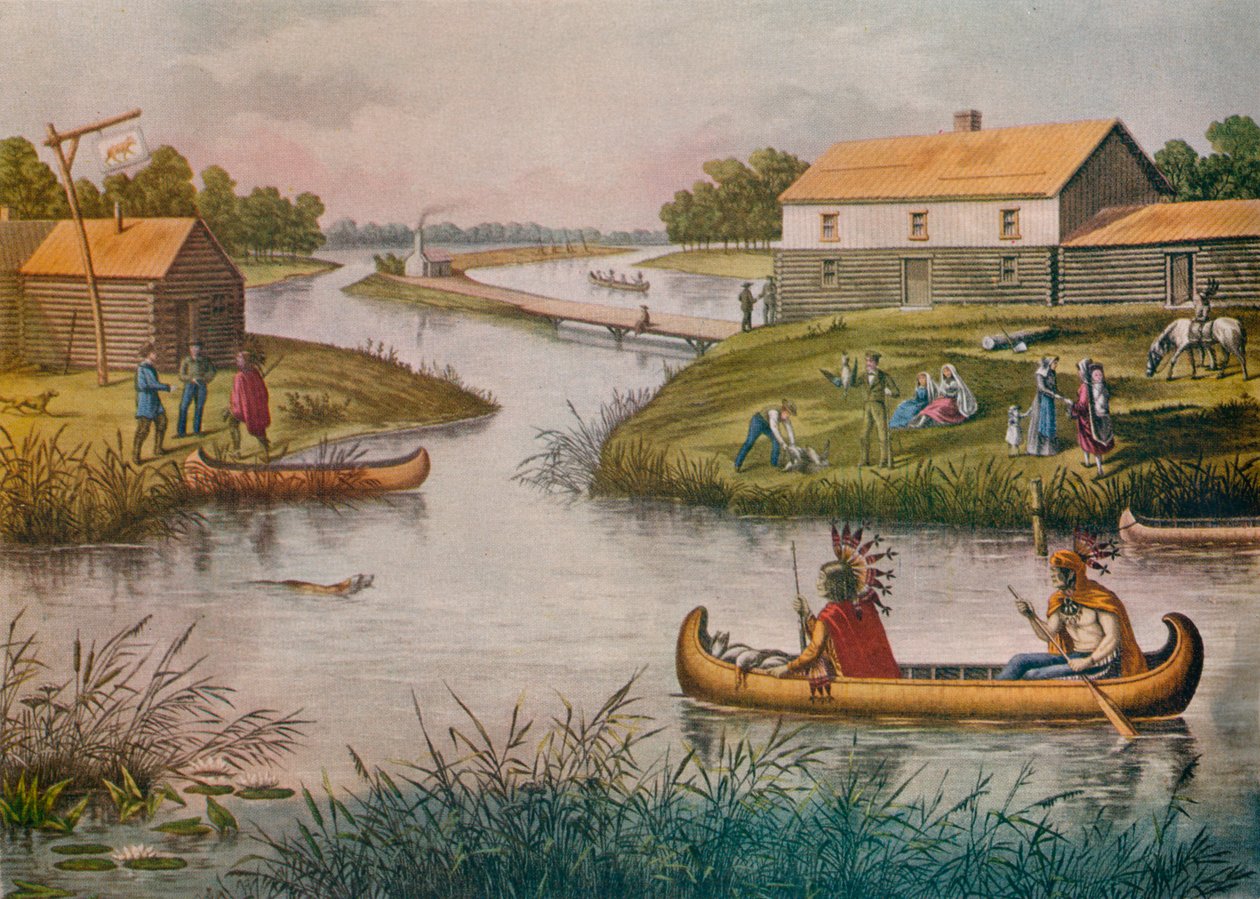 „Chicago 1833-ban”, c1 alkotó: Raoul Varin