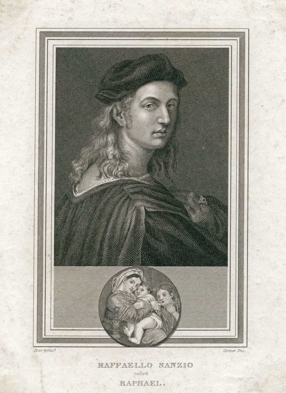 Raffaello Sanzio, más néven Raffaello, vésett Corner alkotó: Raffaello Sanzio Raphael