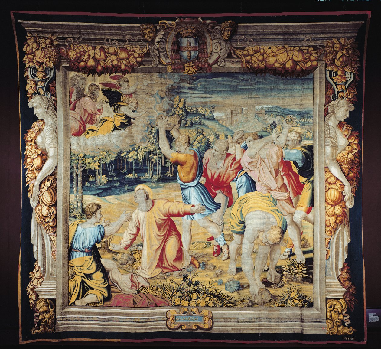 Szent István, Jean Lefevre Louvre műhelyében szőtt, 1655-61 (szőttes) alkotó: Raffaello Sanzio Raphael