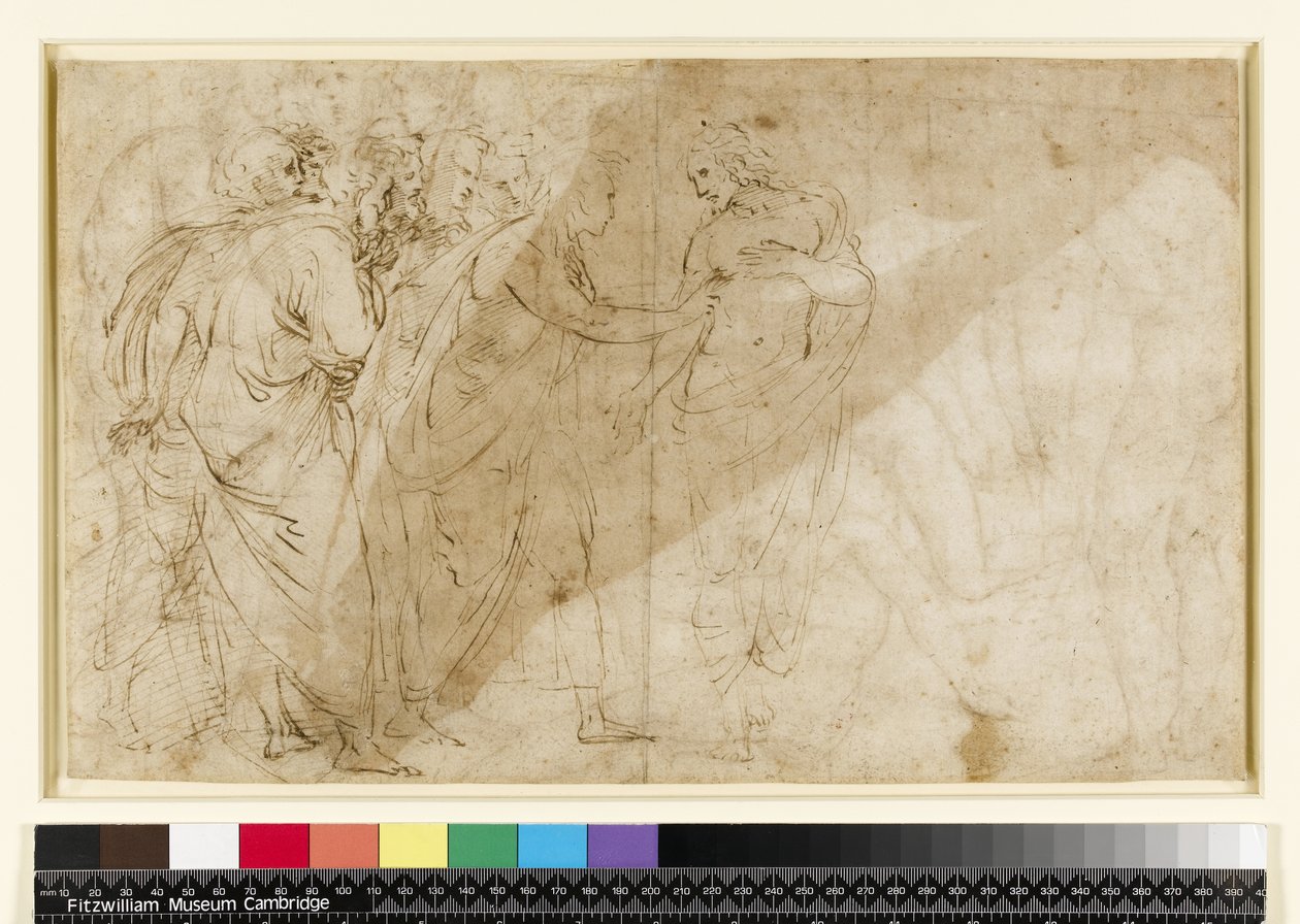 Szent Tamás hitetlensége, 1514 körül (3551547 hátlapja) alkotó: Raffaello Sanzio Raphael