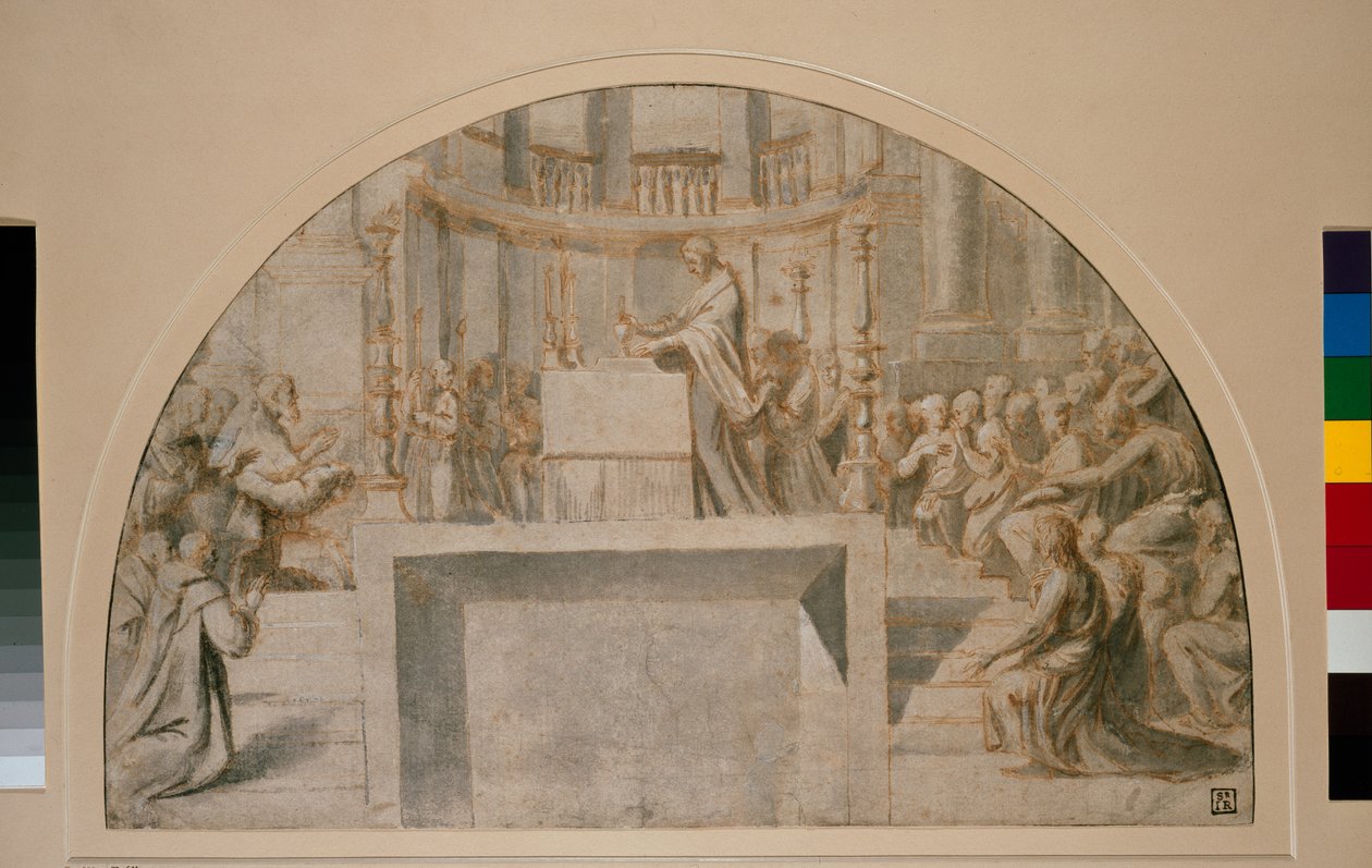 Csodálatos mise Bolsenában alkotó: Raffaello Sanzio Raphael