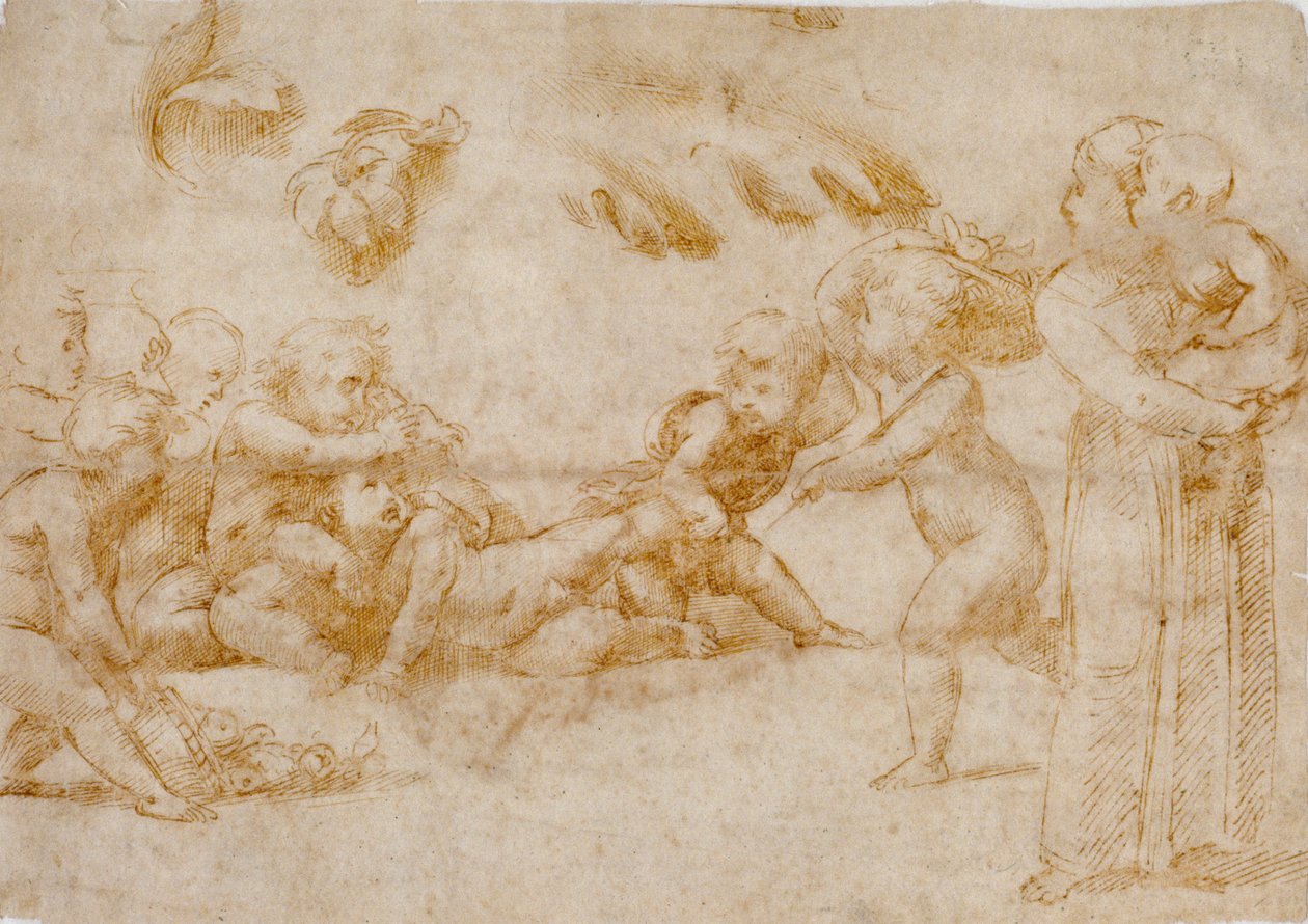 Amorini játékban, 1500-1520 között alkotó: Raphael