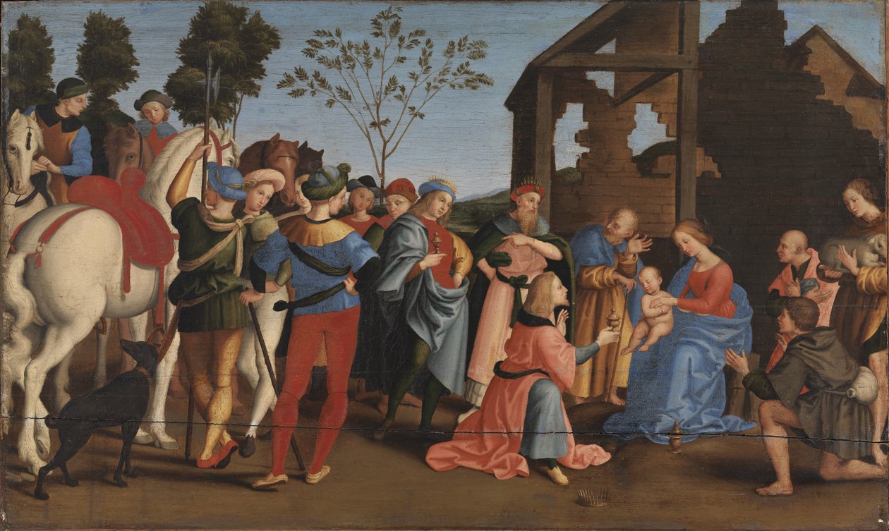A királyok imádása. alkotó: Raphael