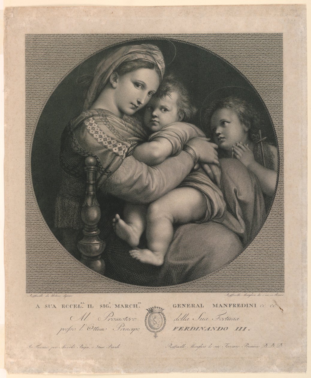 A Szék Madonnája alkotó: Raphael Morghen