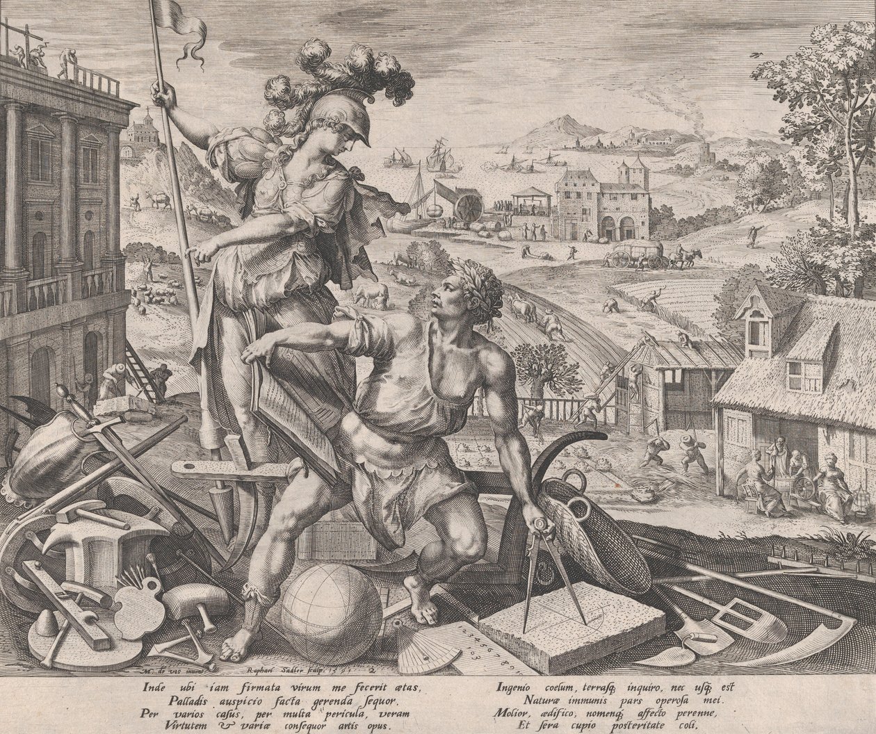 Munka, 1591. alkotó: Raphael Sadeler