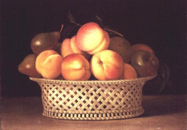 Bowl of Peaches (olaj, vászon) alkotó: Raphaelle Peale