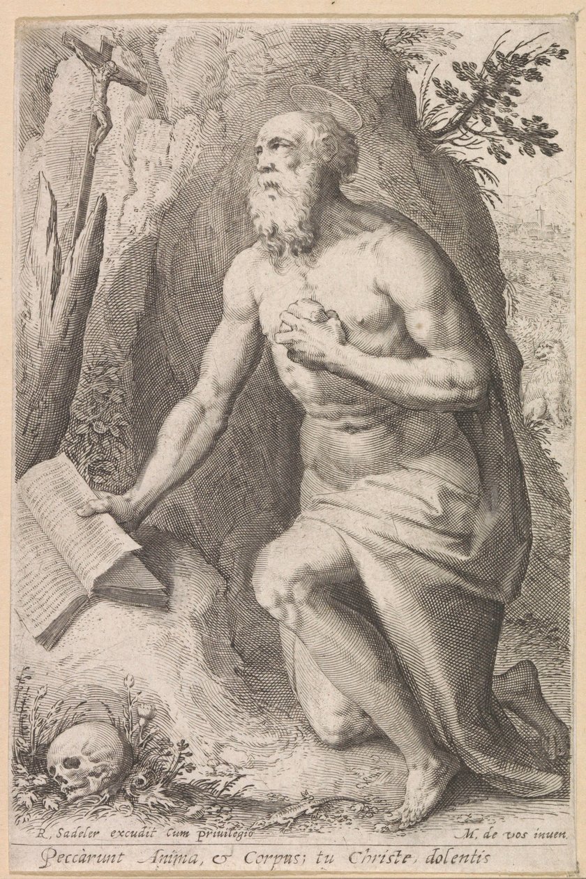 Szent Jeromos alkotó: Raphaël Sadeler (I) (attributed to)