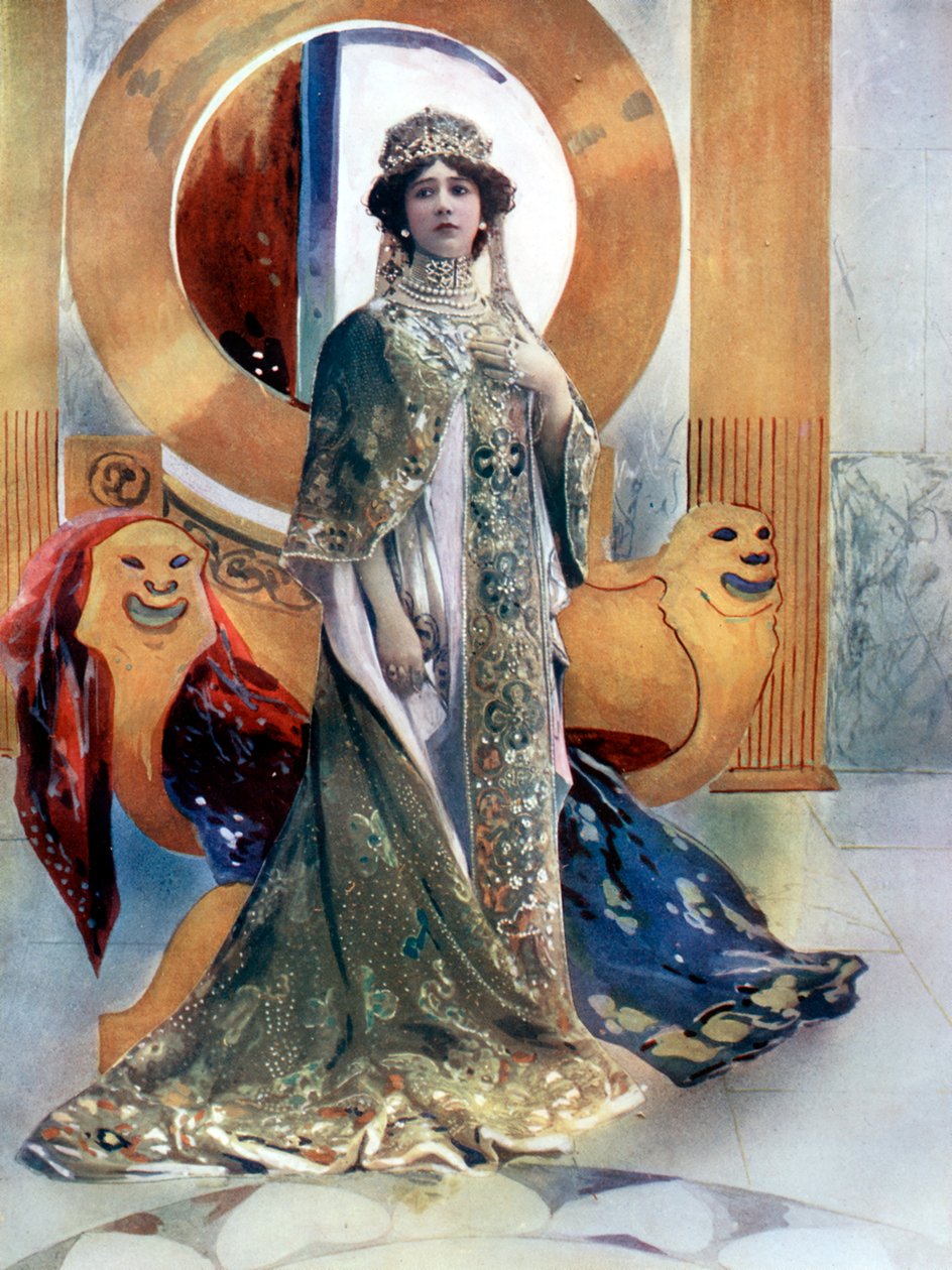 Madame Otero A császárnőben, 1902. alkotó: Rautlinger