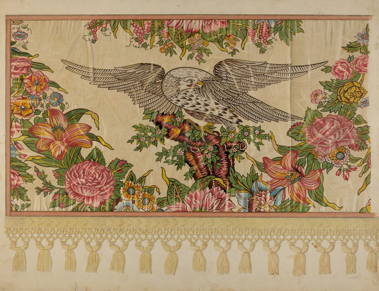 Chintz Valance baldachinos ágyhoz alkotó: Raymond Manupelli
