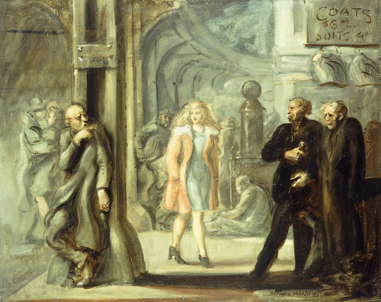 Bowery Scene alkotó: Reginald Marsh