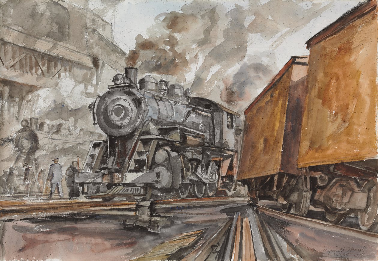 Erie R.R. alkotó: Reginald Marsh