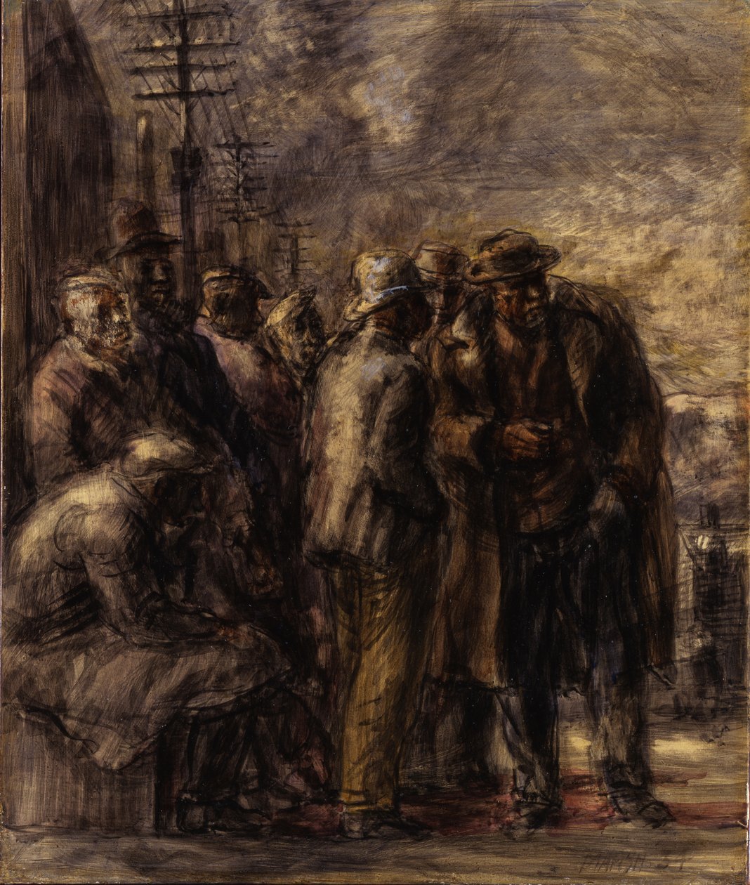 Munkanélküliek alkotó: Reginald Marsh