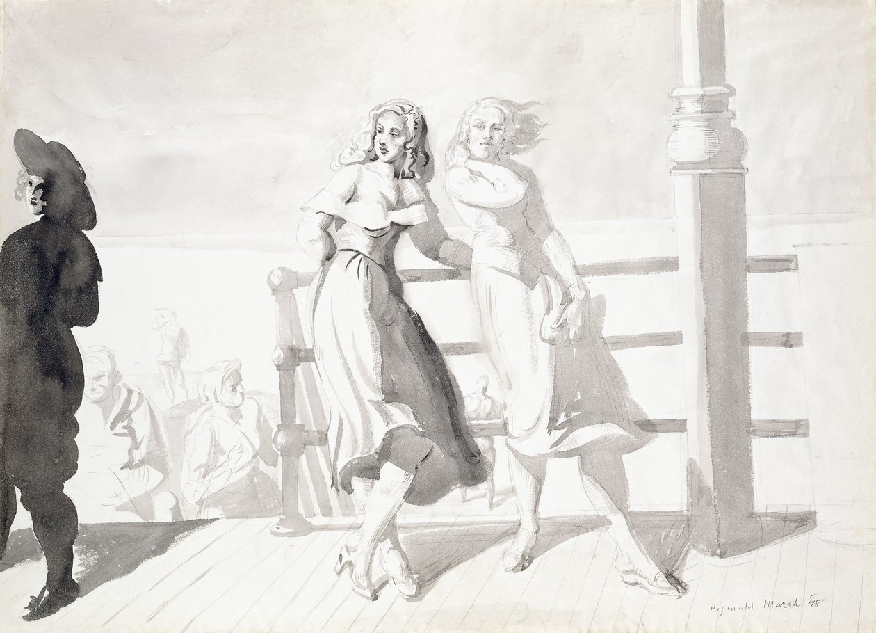 A sétányon alkotó: Reginald Marsh