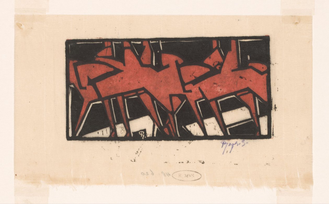Lovasok lóháton alkotó: Reijer Stolk (signed by artist)