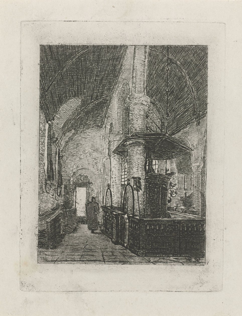 Kerkinterieur alkotó: Reinier Evert Johannes Roeterink
