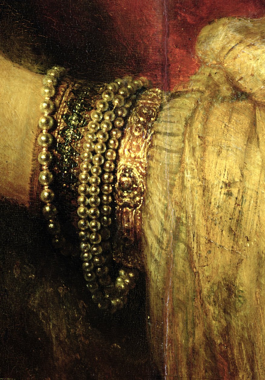Saskia van Uylenburgh (1612-42) portréja gazdag kosztümben (részlet) (lásd: 244316) alkotó: Rembrandt van Rijn