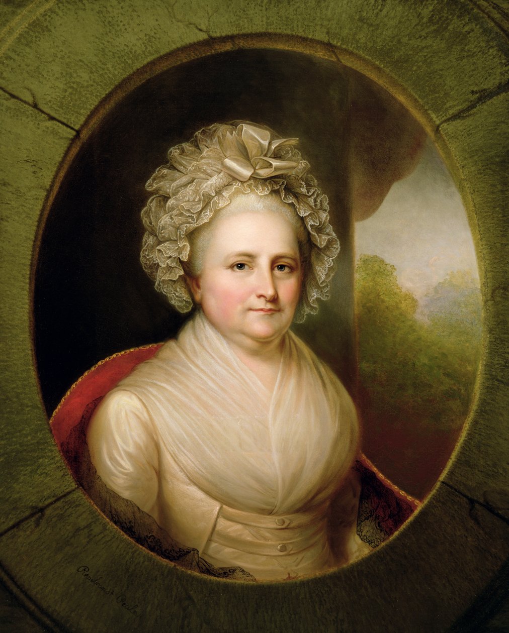 Martha Washington portréja (lásd: 153883) alkotó: Rembrandt Peale