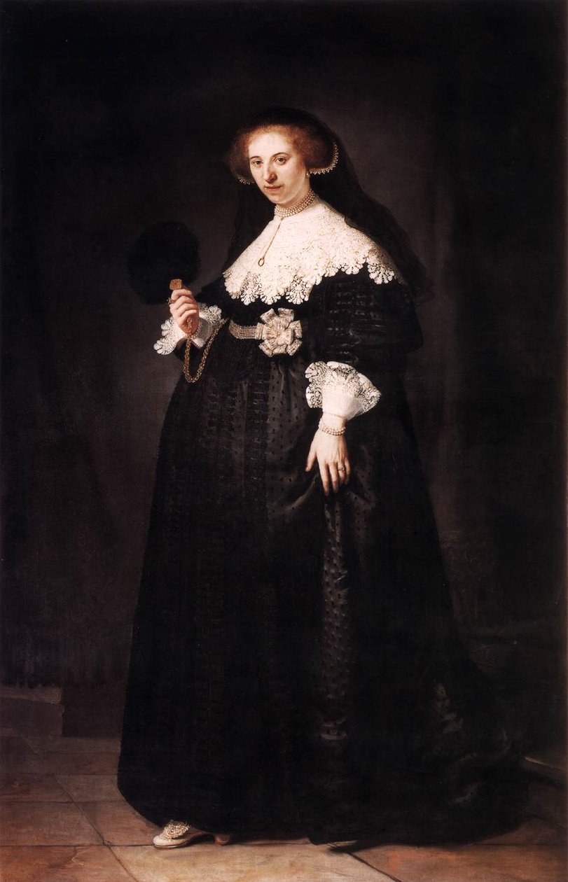 Oopjen Coppit arcképe alkotó: Rembrandt van Rijn