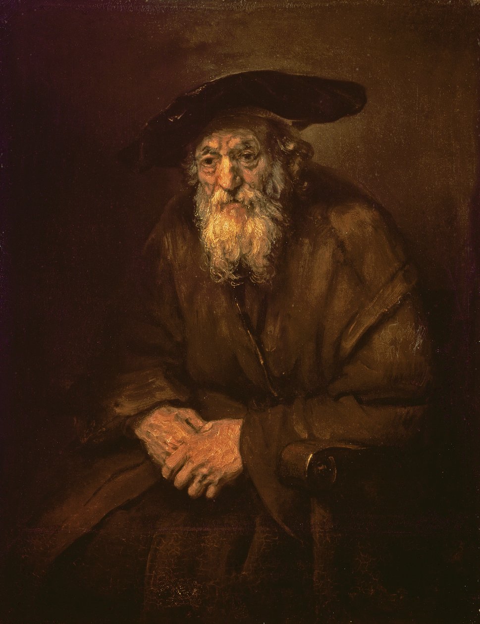Egy öreg zsidó portréja alkotó: Rembrandt van Rijn