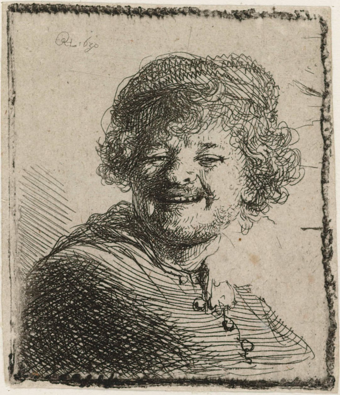 Önarckép sapkában alkotó: Rembrandt van Rijn