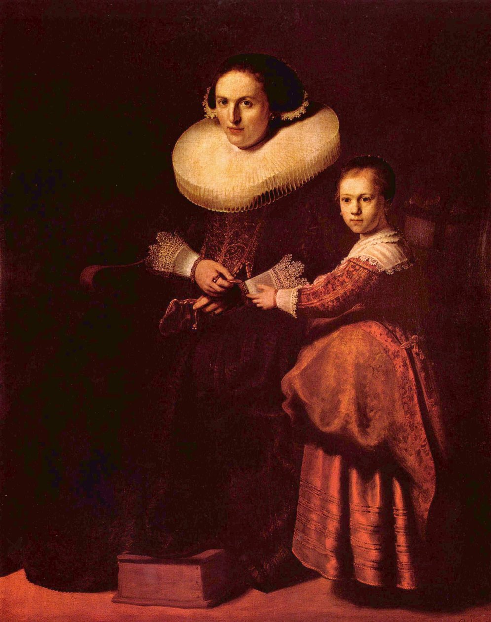 Susanna van Collen és lánya, Anna alkotó: Rembrandt van Rijn