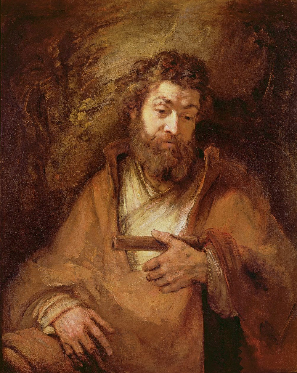 Simon apostol, 1661 alkotó: Rembrandt van Rijn