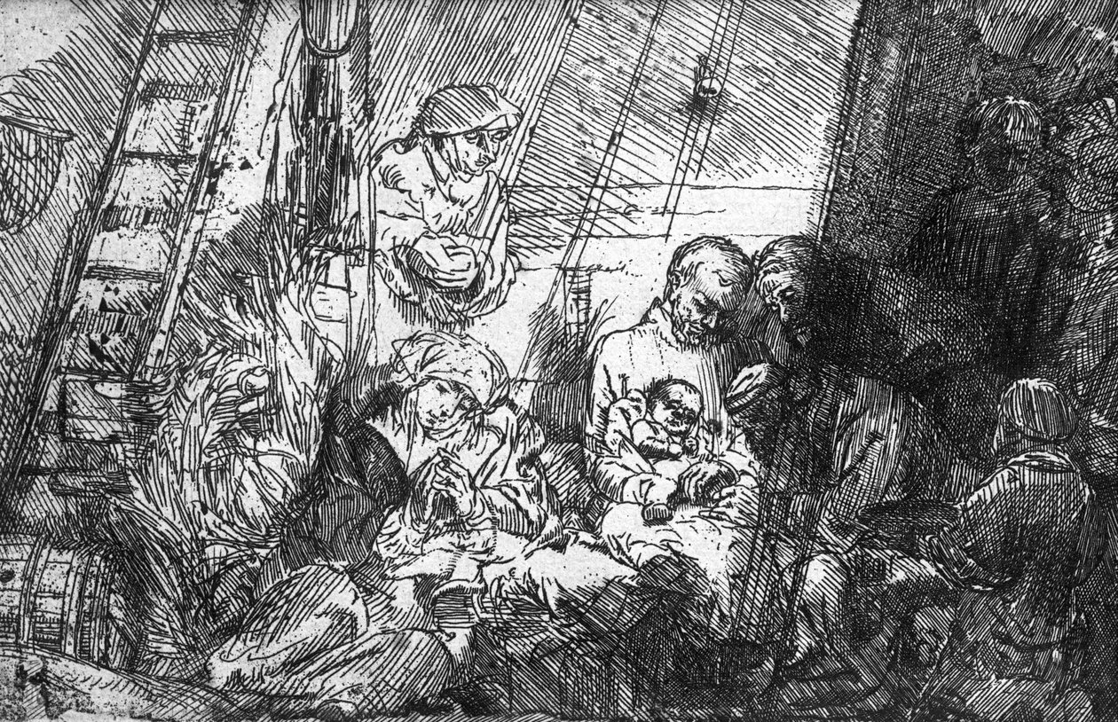 A körülmetélés, 1654 alkotó: Rembrandt van Rijn