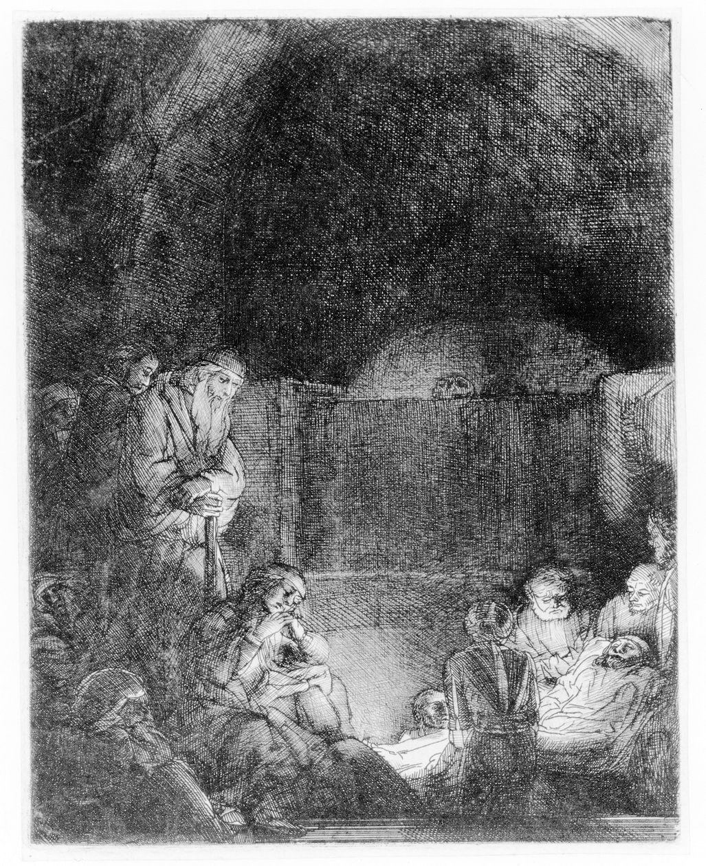 A síremlék, 1654 körül alkotó: Rembrandt van Rijn