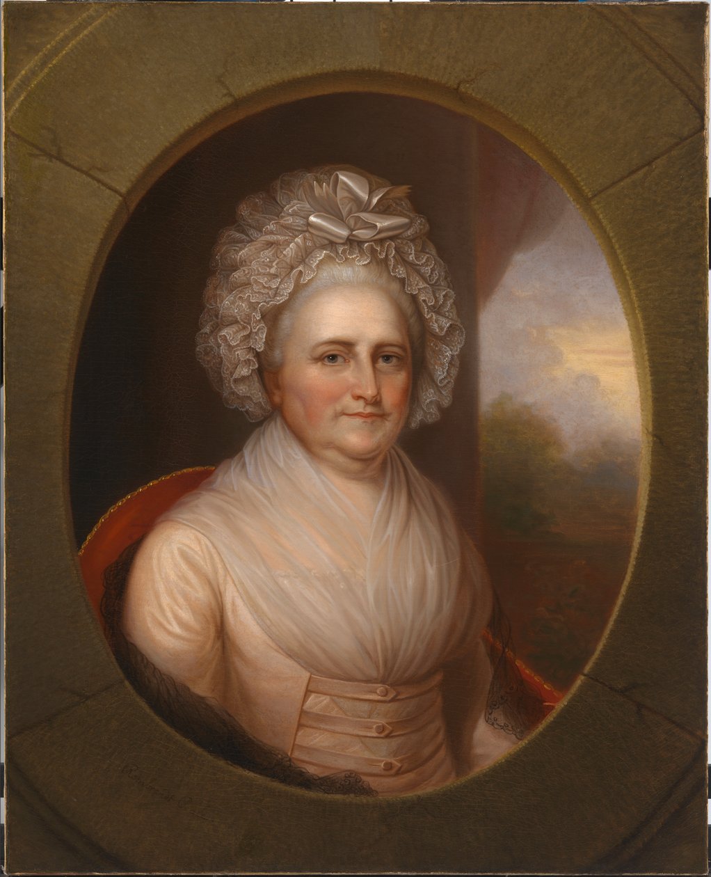 Martha Washington, c. 1853. alkotó: Rembrandt Peale