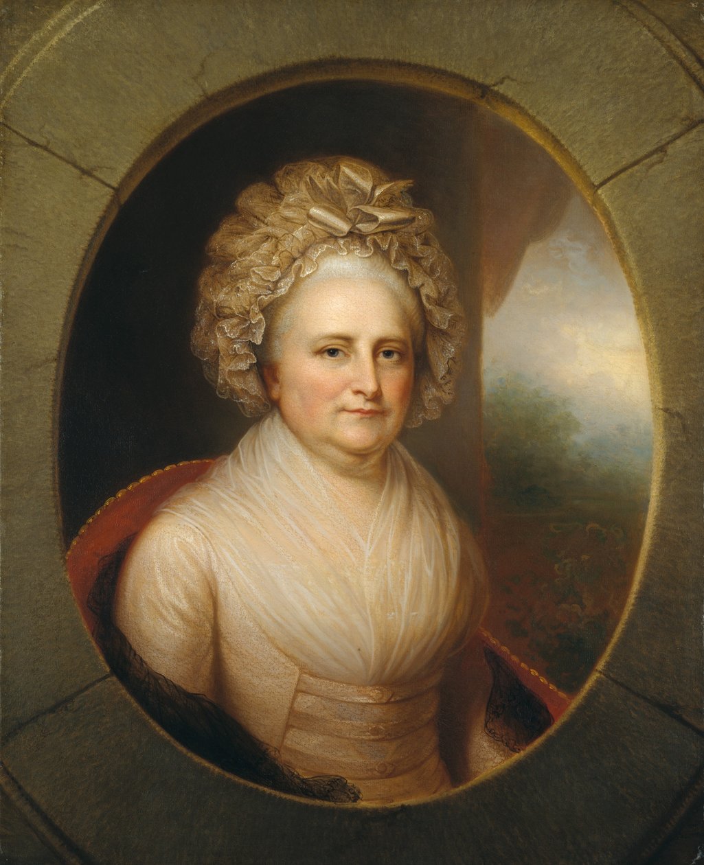 Martha Washington, kb. 1850 alkotó: Rembrandt Peale