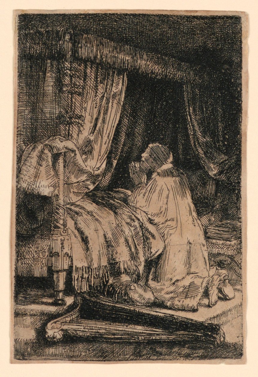 Dávid az imában alkotó: Rembrandt van Rijn