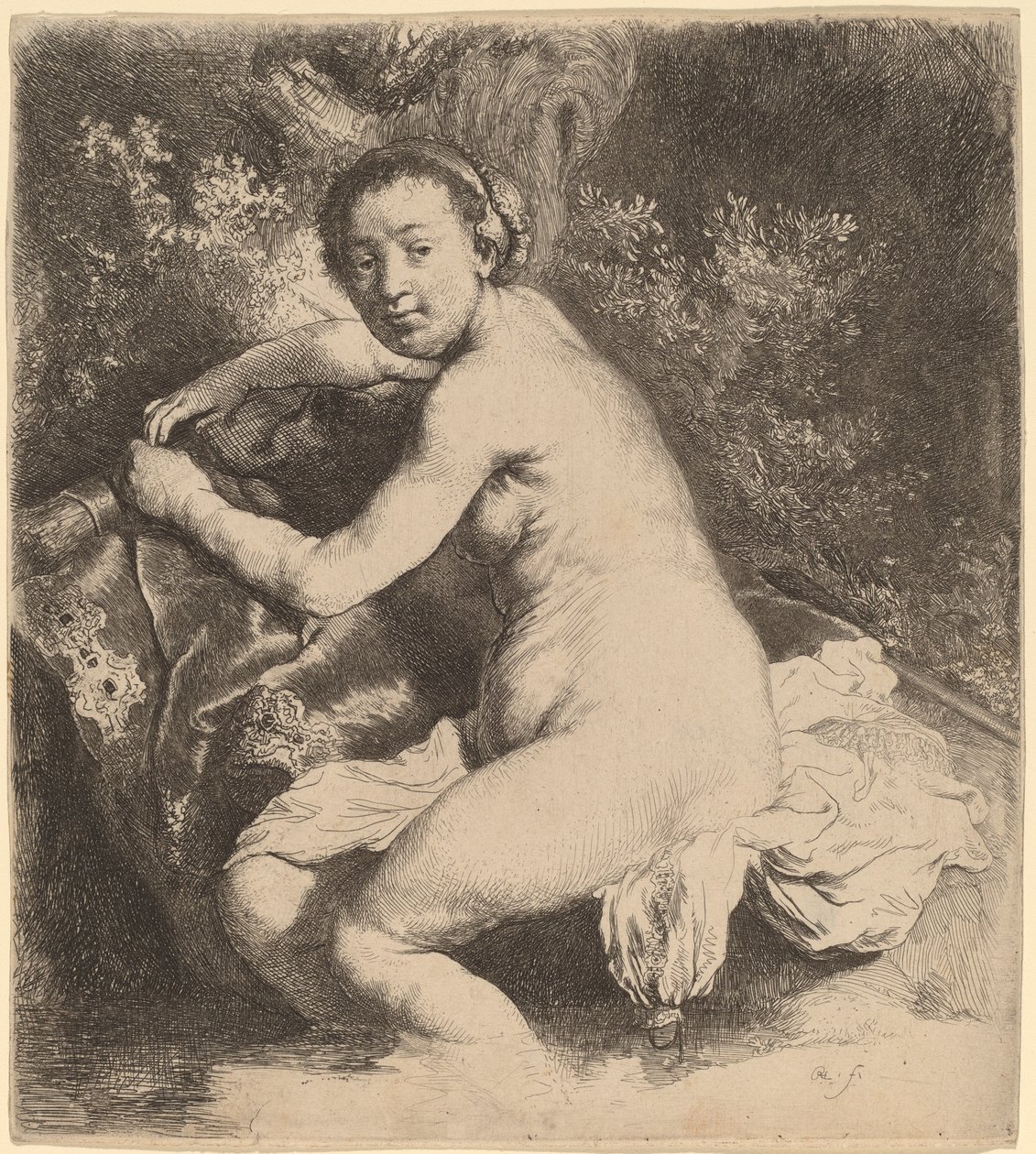 Diana a fürdőben alkotó: Rembrandt van Rijn
