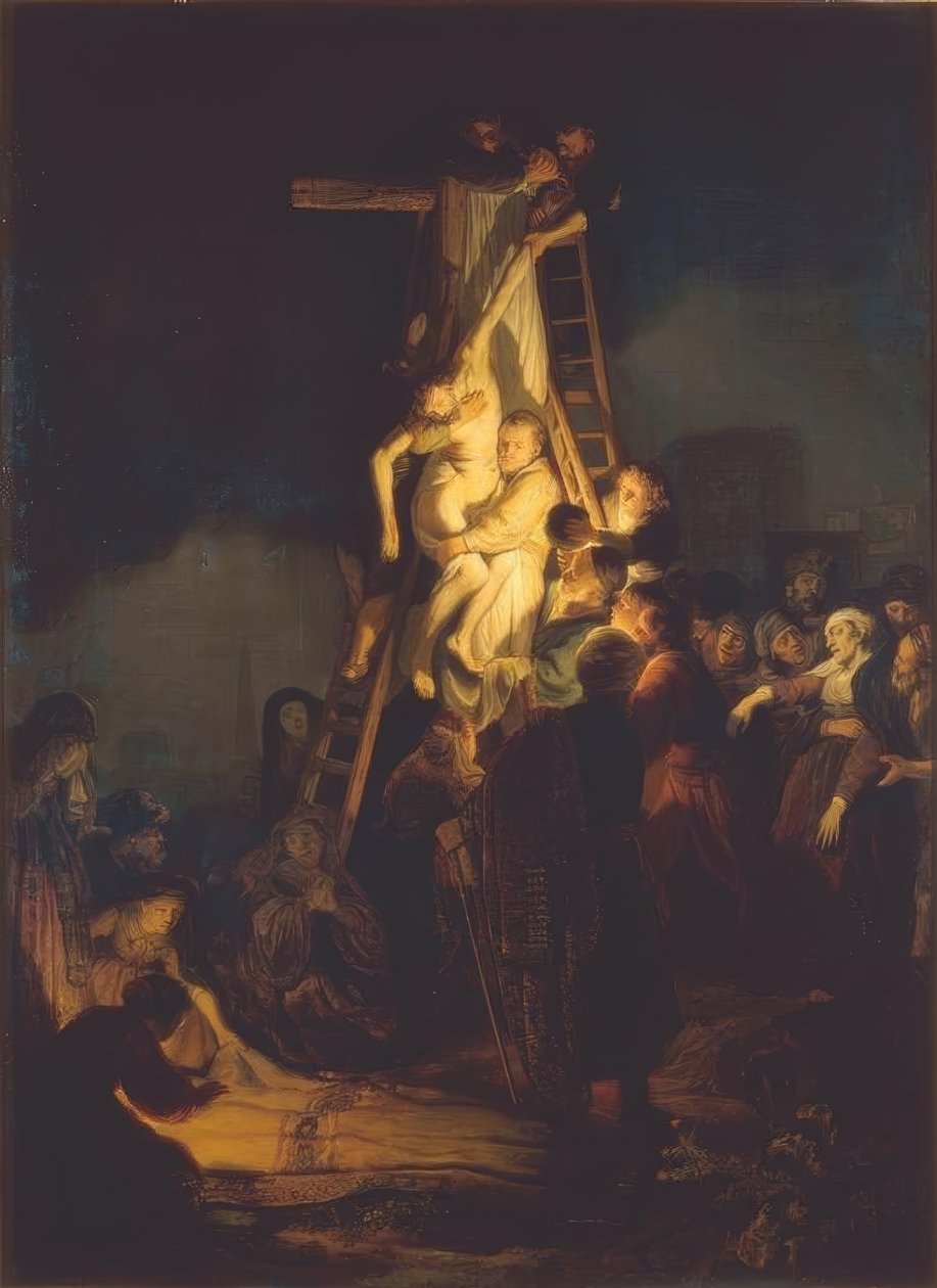 A keresztről való leszállás alkotó: Rembrandt van Rijn