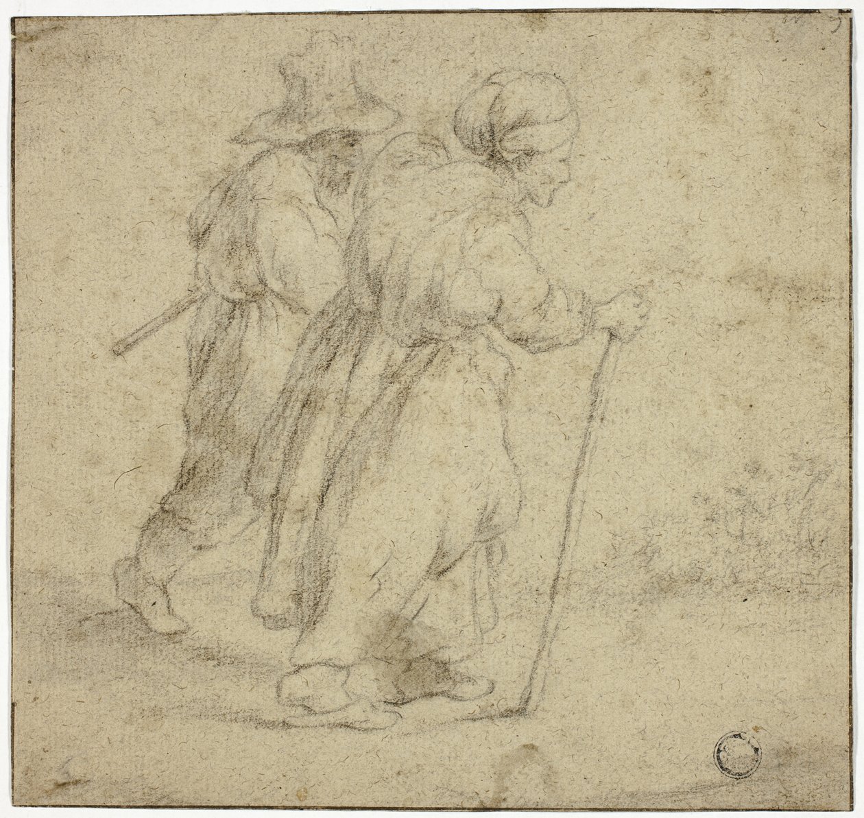 Idős parasztpár alkotó: Rembrandt van Rijn
