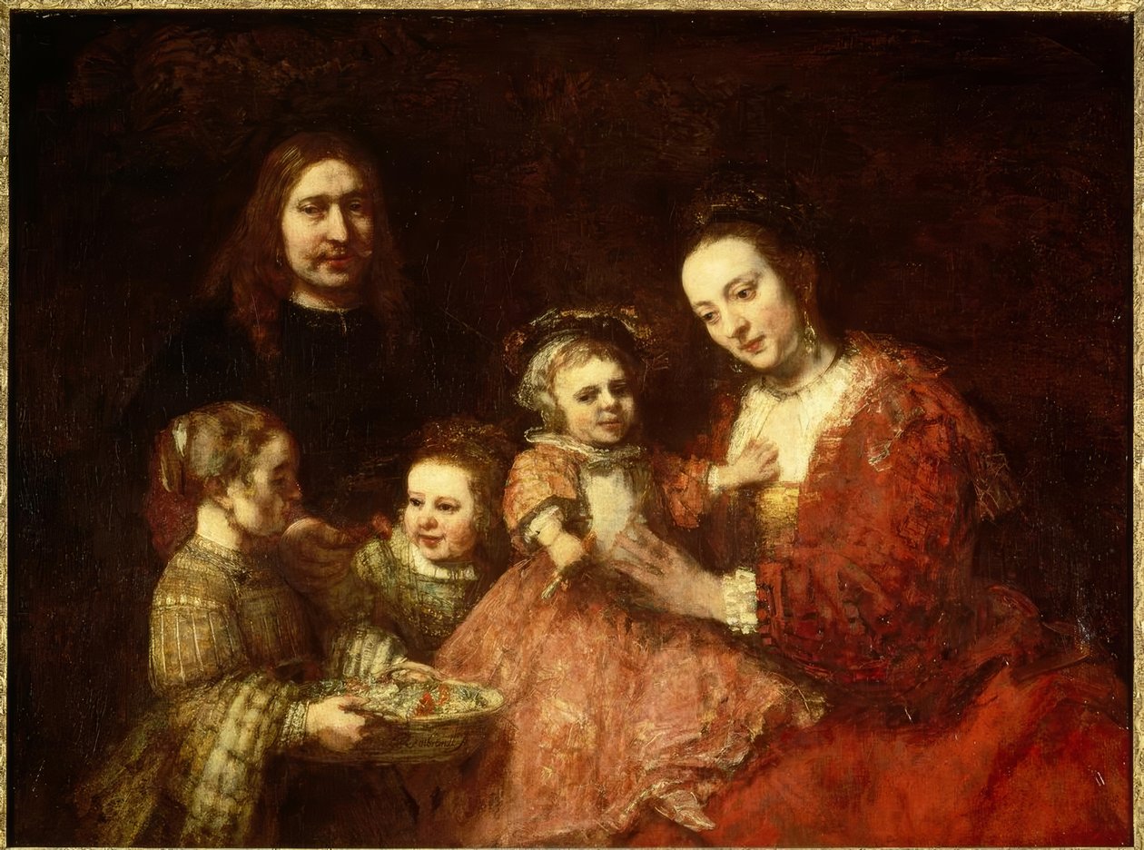Családi nevelés alkotó: Rembrandt van Rijn