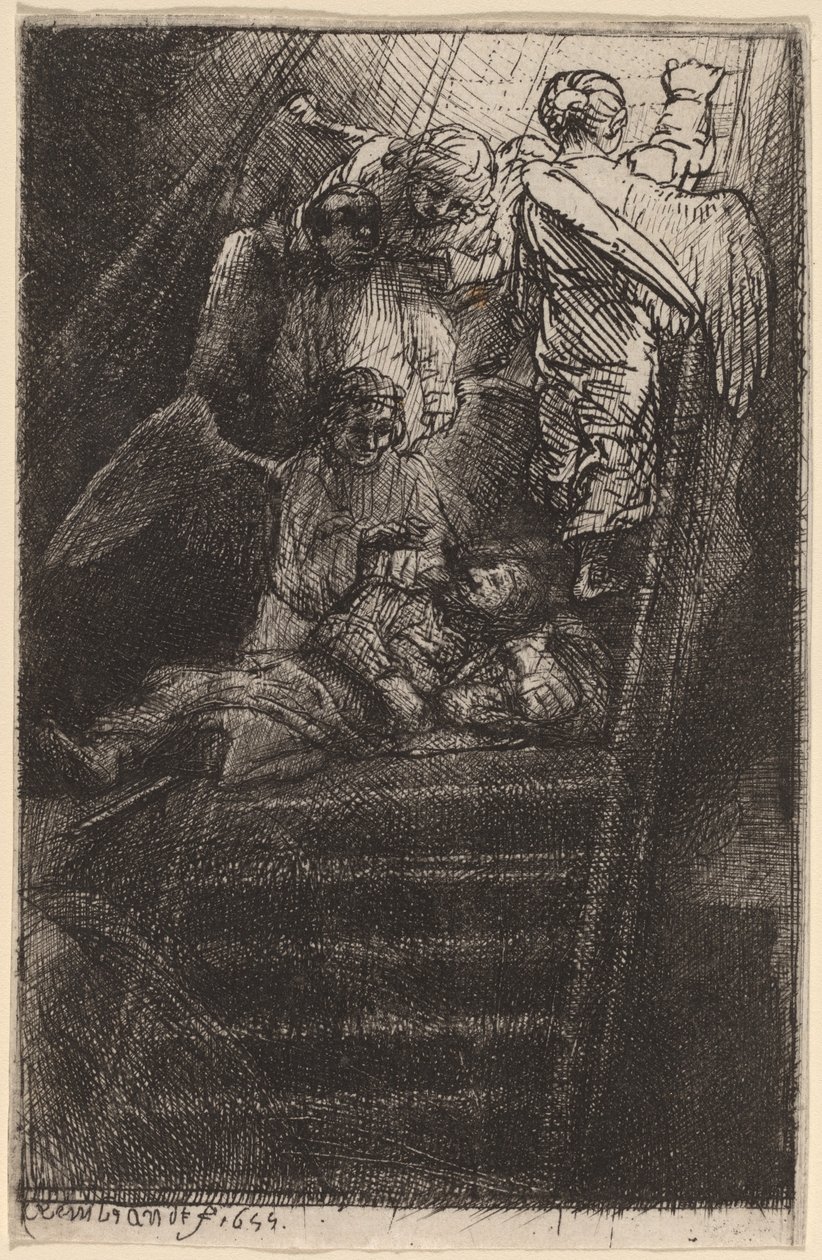 Jákob létrája alkotó: Rembrandt van Rijn