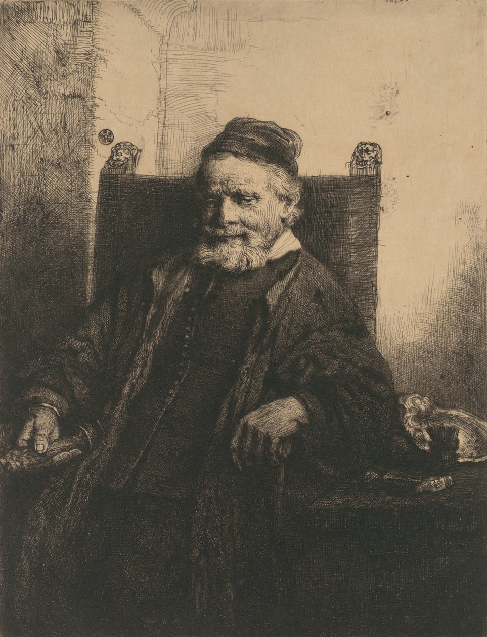 Jan Lutma, 1656., 1656. alkotó: Rembrandt van Rijn