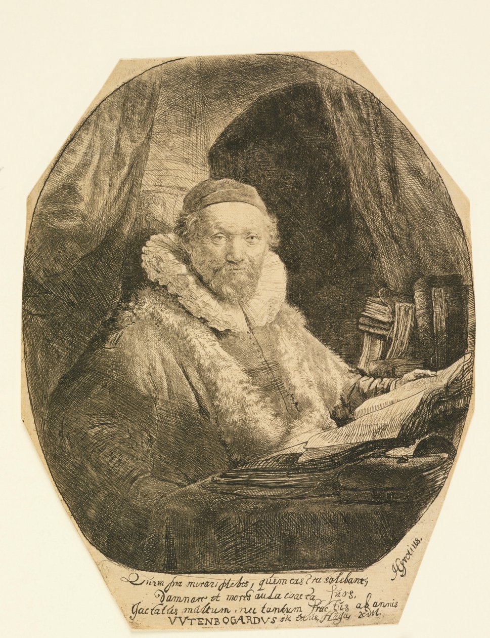 Jan Uytenbogaert, prédikátor alkotó: Rembrandt van Rijn