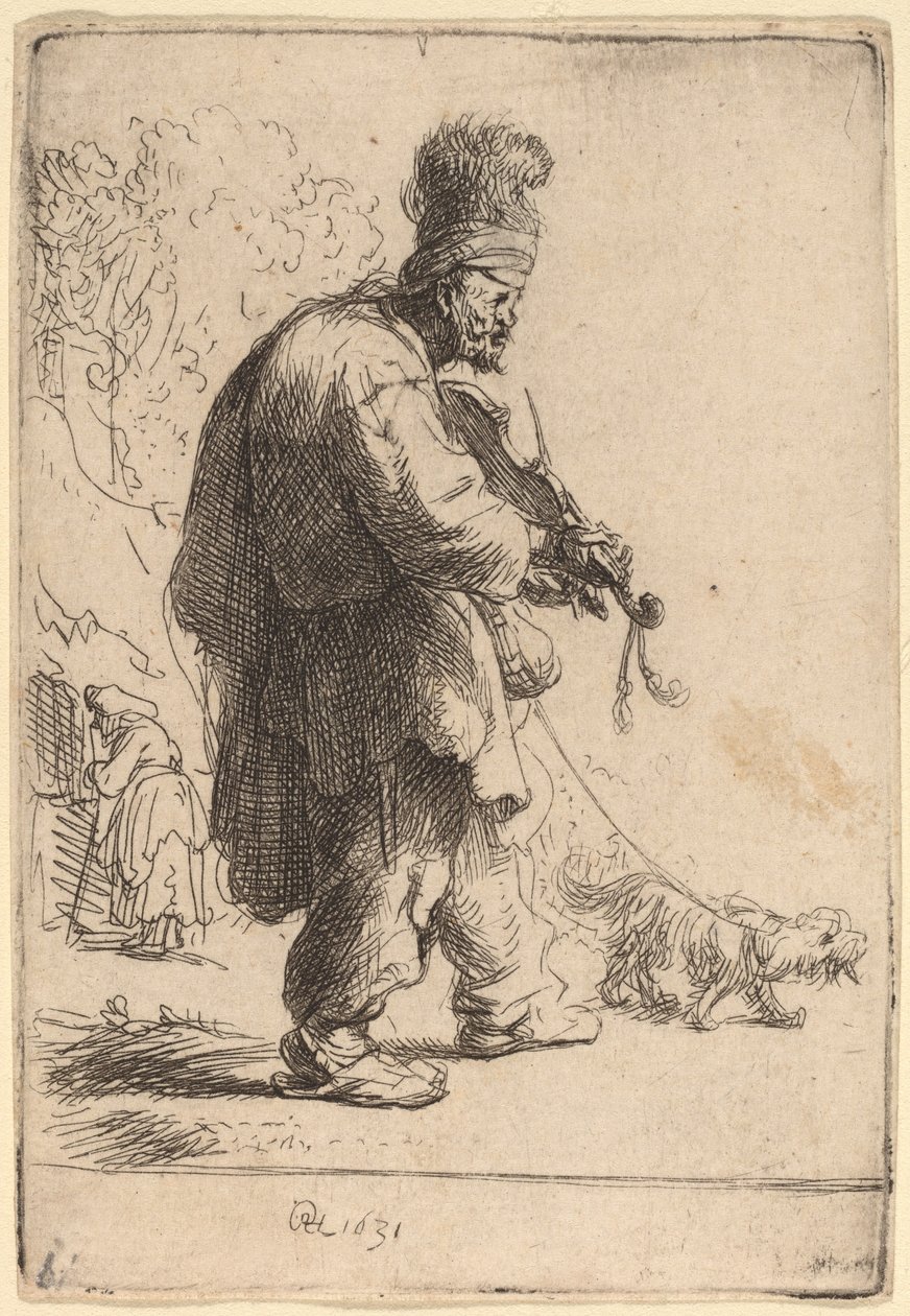 A vak hegedűs alkotó: Rembrandt van Rijn