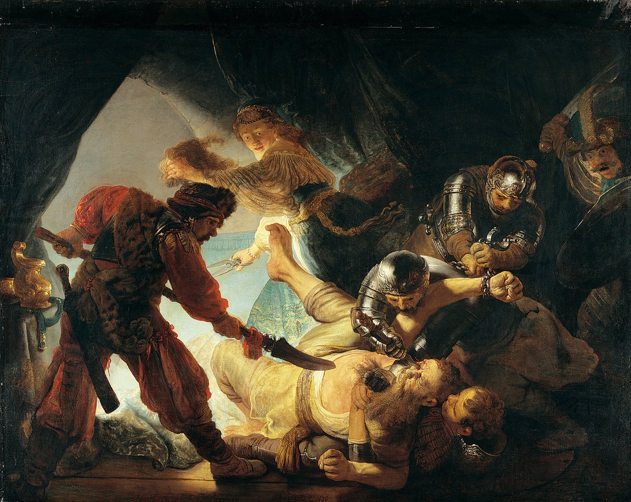 Sámson megvakítása alkotó: Rembrandt van Rijn