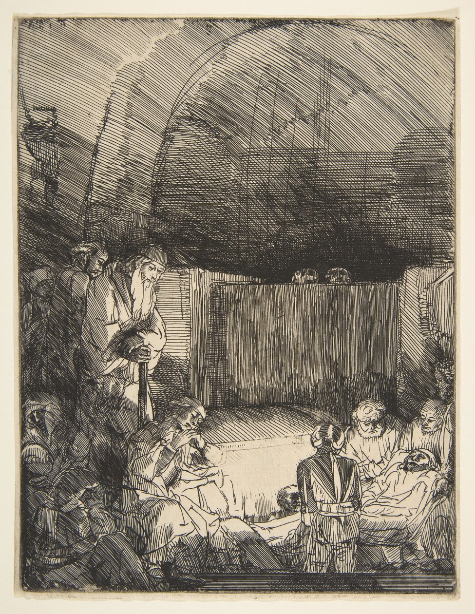 The Tombment, kb. 1654. alkotó: Rembrandt van Rijn