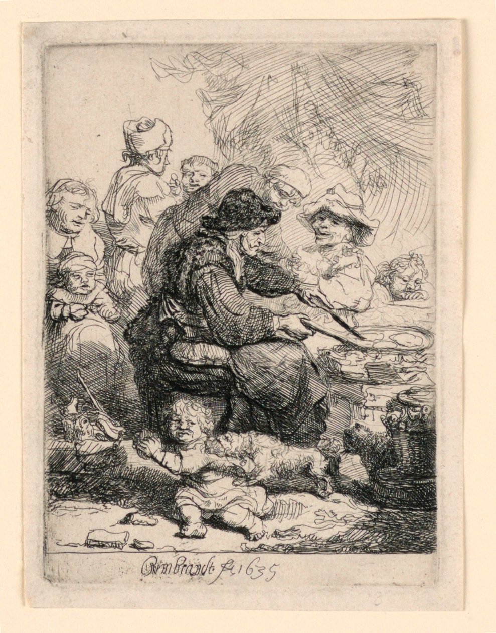 A palacsinta nő alkotó: Rembrandt van Rijn