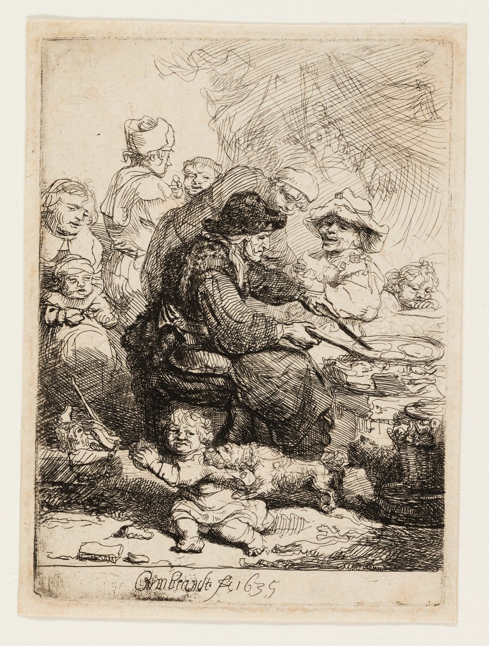 A palacsinta nő alkotó: Rembrandt van Rijn