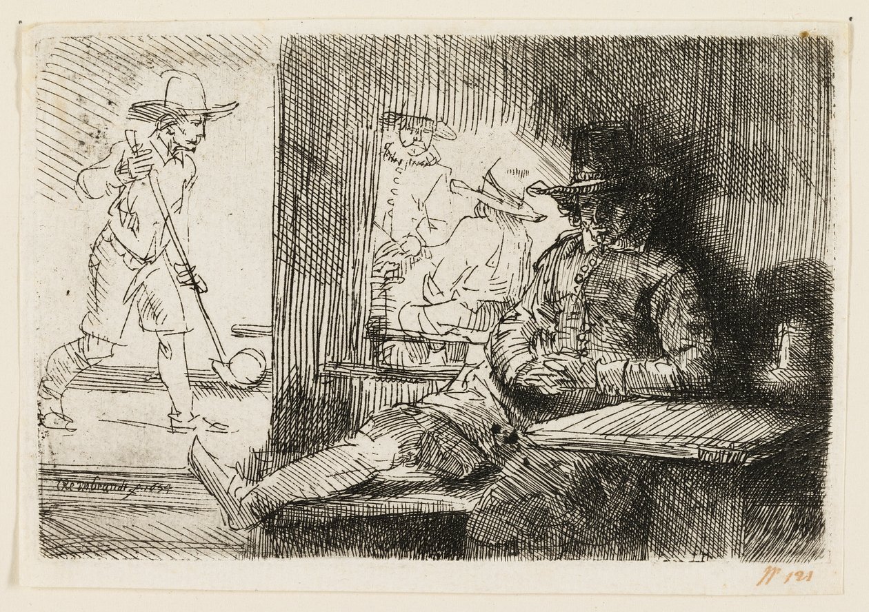 A Ringball Player alkotó: Rembrandt van Rijn