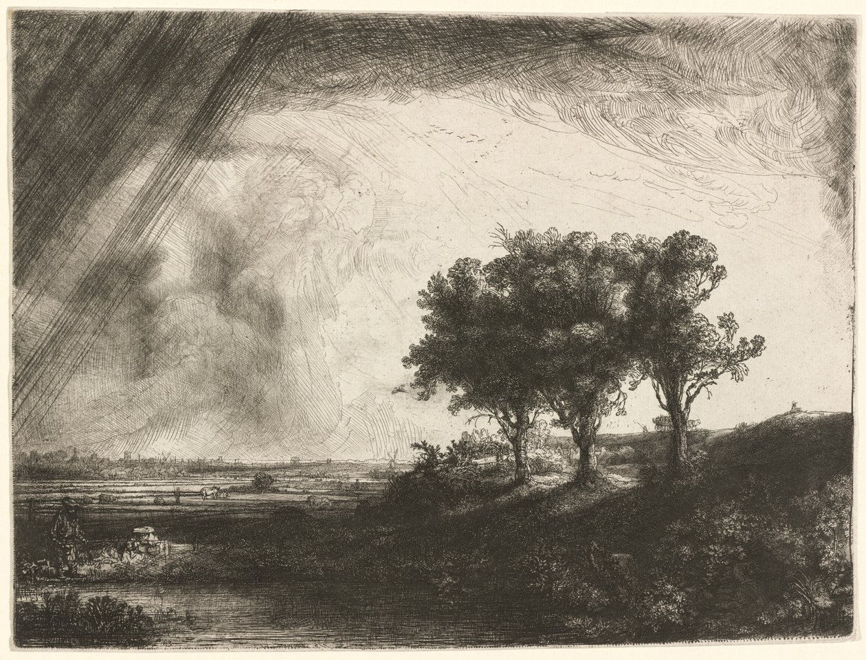A három fa alkotó: Rembrandt van Rijn