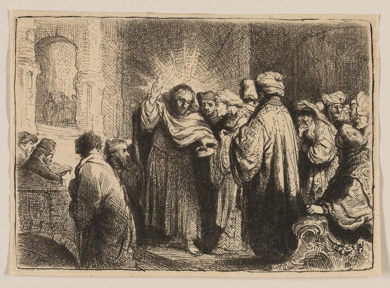 A Tribute Money alkotó: Rembrandt van Rijn