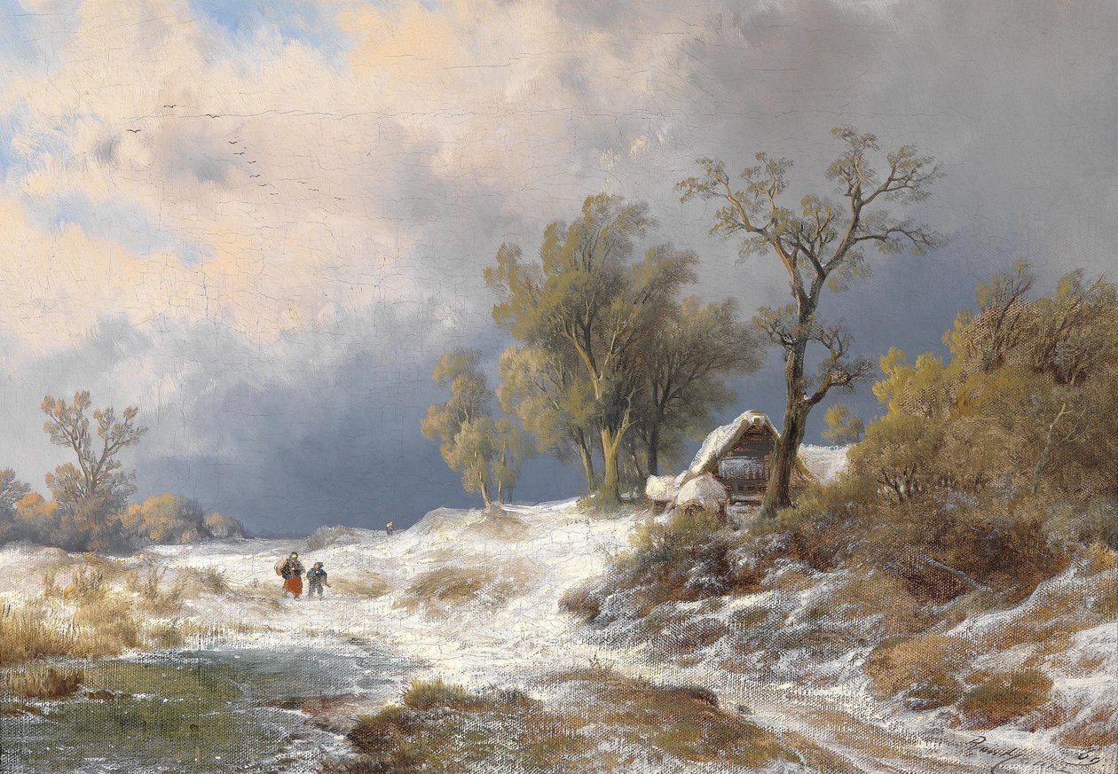 Téli táj (1869) alkotó: Remigius Adrianus Haanen