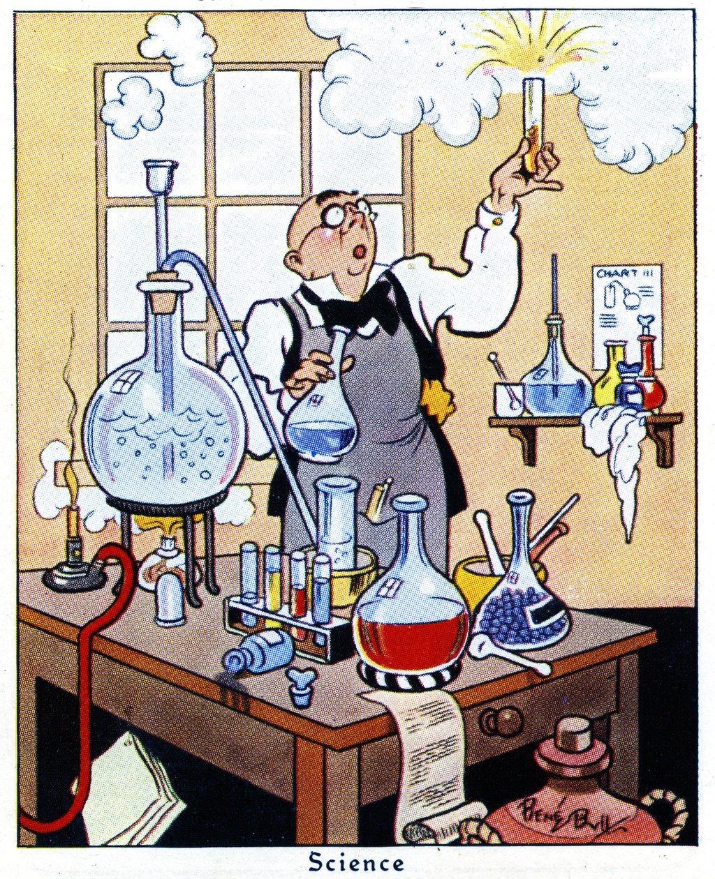 Tudomány, 1936 alkotó: René Bull