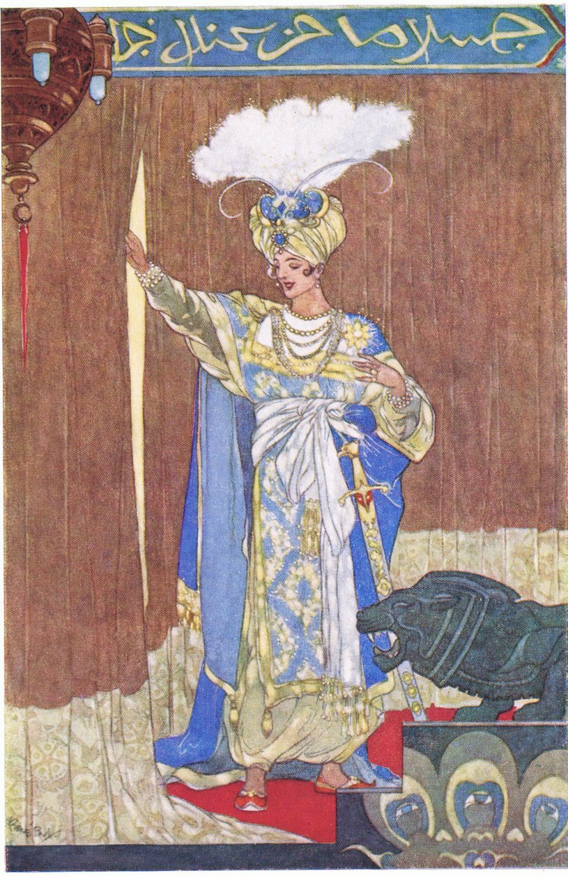 A kalifa élvezi a tréfáját, 1930-as évek alkotó: René Bull